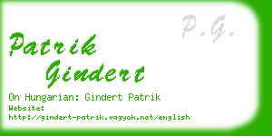 patrik gindert business card
